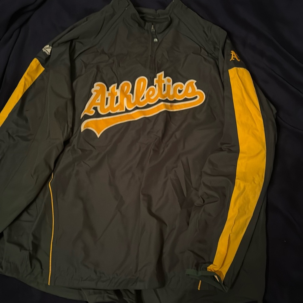 Oakland A’s Athletics warmup windbreaker pullover